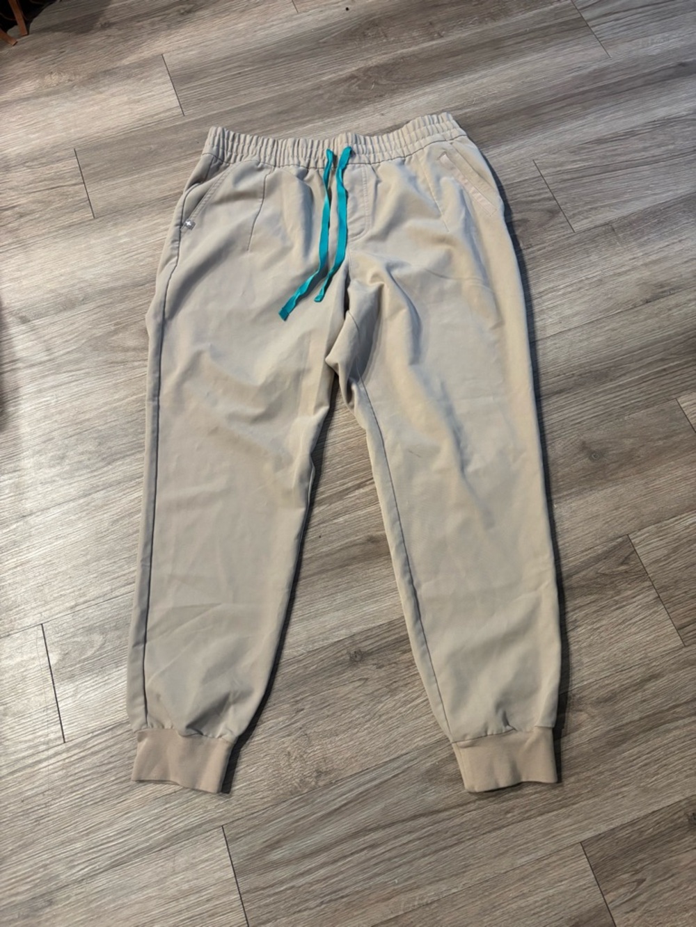 Figs Scrubs Pants Joggers Sandstone/Beige size XL